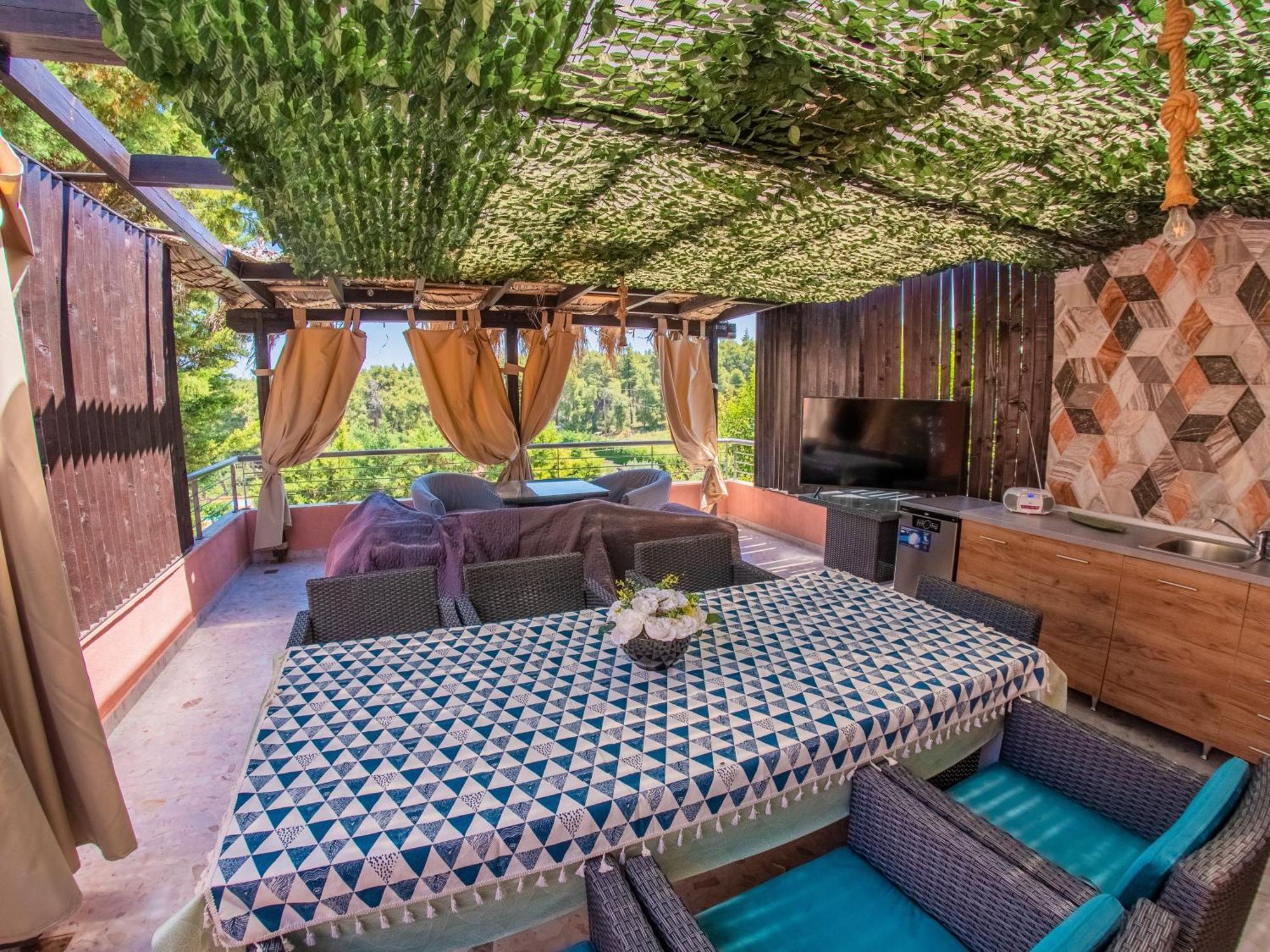 Deluxe Sani Relax Villa Extérieur photo